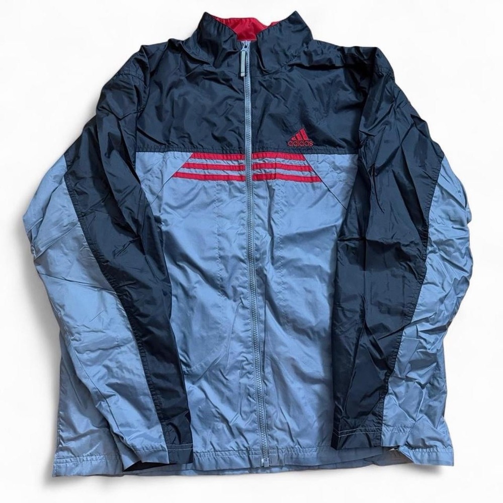 Vintage Adidas Full Zip Windbreaker Jacket Men's Size Large Streetwear Y2K 2000s
